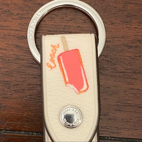 Coach Popsicle Key Ring Keychain Bag Charm - Picture 3 of 8
